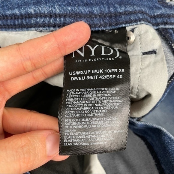 NYDJ Taylor Boost Skinny Shadow Seam Jeans 6 - Picture 9 of 13